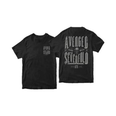 Imagem de Camiseta Casual Confortável Estampada Da Banda De Metal Avenged SEVENF