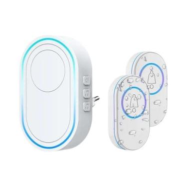 Imagem de Campainha Sem Fio À Prova d'Água Com Alcance De 300m, Plugue Opcional 