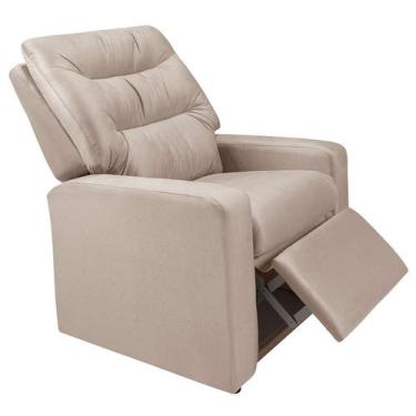Imagem de Poltrona Reclinável Paris Suede Areia - Mobly