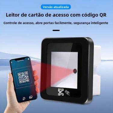 Imagem de Leitor RFID 13.56MHz 2D QR Code USB Wiegand RS232 485 Scanner De Cartã
