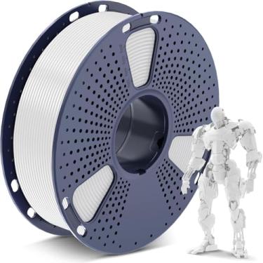 Imagem de Filamento de impressora 3D Filamento PLA 1,75 mm, filamento de impressão 3D perfeitamente enrolado 1,75 mm, precisão dimensional +/- 0,02 mm, serve na maioria das impressoras 3D FDM, carretel de 0,25