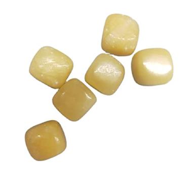 Imagem de Espécime de cascalhos de cristal natural curado pedra jade amarelo cristal quartzo jaspe tomba pedra aquário decoração minerais como presente (tamanho: 100g)