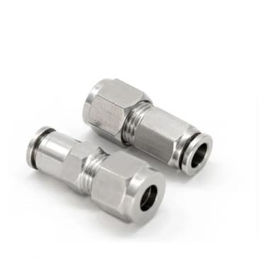 Imagem de 10 peças PZ6-6, PZ8-8, PZ10-10, PZ12-12, PZ14-14, PZ16-16, 304 Conector de anteparo de aço inoxidável WWECCQIJ (10 peças PZ12-12)