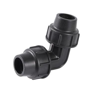 Imagem de Conectores de dobra de mangueira de porca de bloqueio de 90 graus de 90 graus, acessórios de irrigação por gotejamento para agricultura, adaptador de tubo, 1 peça