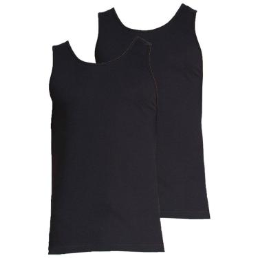 Imagem de Kit com 2 Camisetas Regata Masculina Hering 0199 Preto-Masculino