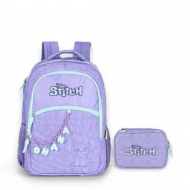 Imagem de Kit Mochila De Costas Estojo Box Stitch Bordado-Unissex