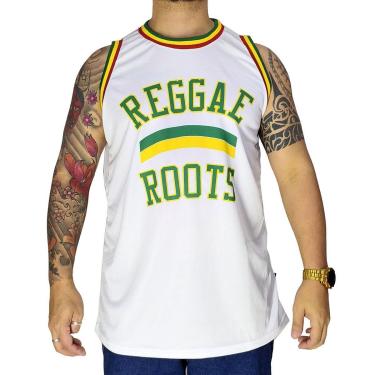 Imagem de Regata Basquete M10 Reggae Roots Aero-Dry Branco-Masculino