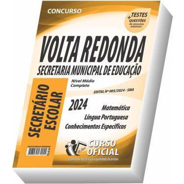 Imagem de Apostila Prefeitura De Volta Redonda Sma Secretário Escolar