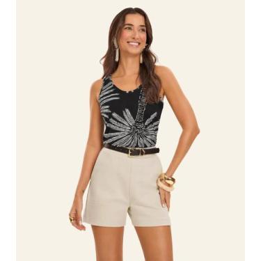 Imagem de Regata Feminina Viscotorcion Rovitex Preto, P, Preto