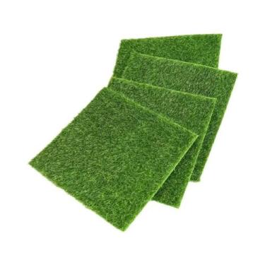 Imagem de Gramado De Jardim De Fadas 3 Peças Decoração Para Casa De Brinquedo Mi