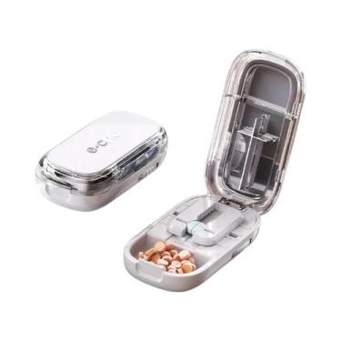 Imagem de Cortador E Divisor De Comprimidos Grande E Pequeno Com Compartimento D