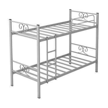 Imagem de Beliche Domus Solteiro Moderno 100% Aço Compacta Cinza