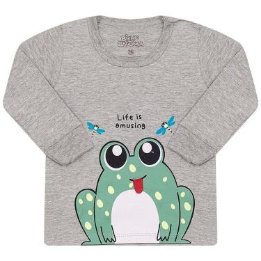 Imagem de Camiseta Bicho Bagunca Interativa Estampa de Sapo - 10031-Masculino