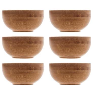 Imagem de Kit 6 Molheiras Lyor Restaurante Bambu Verona 8x4cm Cumbuca Bowls Pequ