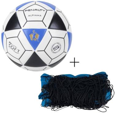 Imagem de Kit Bola De Futevôlei Penalty Altinha Oficial+Rede Futevôlei Master Rede Verão 9.5 M 2 Faixas