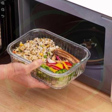 Imagem de Jogo Potes Vidro Ondulado Organizador 1040ml Papinha 8 Un - Belo Vidro