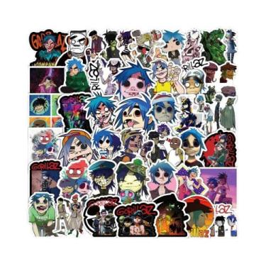 Imagem de Adesivos De Desenho Animado Gorillaz 50 Peças, Decalques De Vinil Impe