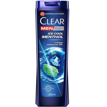 Imagem de Shampoo Anticaspa Ice Cool Menthol Men Clear 200Ml
