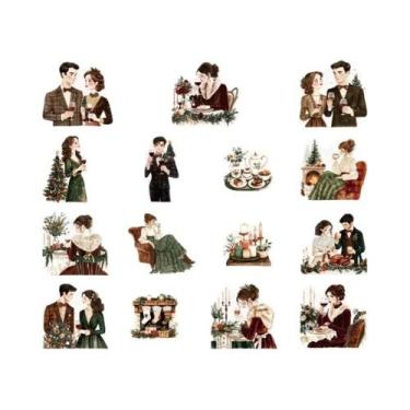 Imagem de Adesivos Decorativos Para Diário De Casamento Romântico, Scrapbooking,