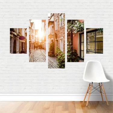 Imagem de Quadro Paisagens São Petersburgo Rua Rússia Luz Sol Canvas