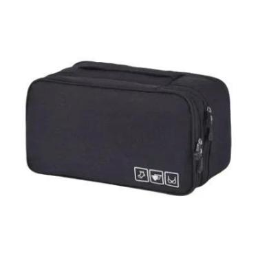 Imagem de Bolsa Organizadora De Viagem Para Roupas Íntimas, Cosméticos E Maquiag