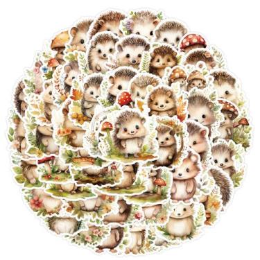 Imagem de Adesivos de vinil Cute Little Hedgehog à prova d'água 50 unidades/lote