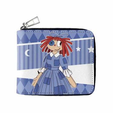 Imagem de Carteira Circus Anime Characters Slim Bifold em couro PU - Yiweisai