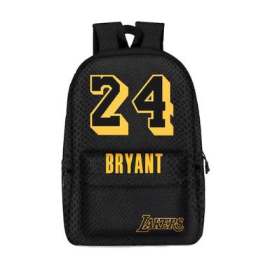 Imagem de Mochila escolar Anime Kobes Bryants K para crianças 24cm - yiweisai