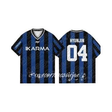 Imagem de Camiseta Masculina Oversize Kpop Stay Karma Album Para Fãs Felix Bangc