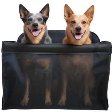 Imagem de Assento Cadeirinha Pet Médio Para 2 Pets Juntos no Carro - Petizada, P