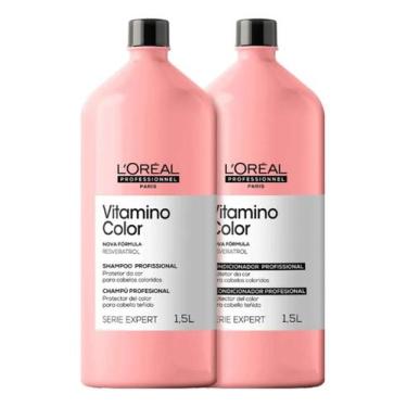 Imagem de Kit Profissional Shampoo e Condicionador Loreal Vitamino Color 1,5l Ca
