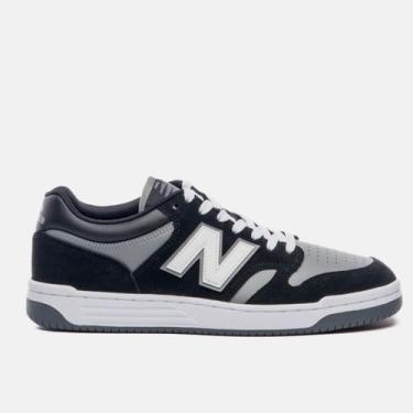 Imagem de Tênis New Balance Masculino NB 480 Low Unissex Original -, Preto cinza