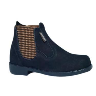 Imagem de Botina Infantil Cores Diversas Nobuck Domtauros, Preto