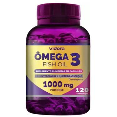 Imagem de Omega 3 fish oil 1000mg cps gel c/120 - vidora