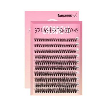 Imagem de Cílios Postiços GROINNEYA Efeito Volume Fluffy Olho De Gato, Extensão 