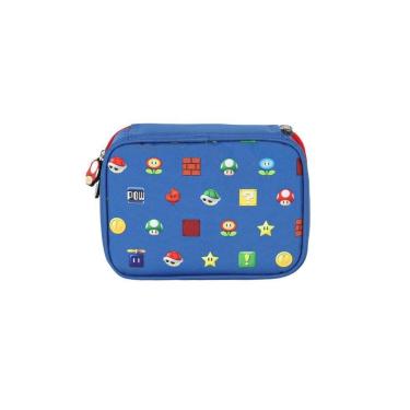 Imagem de Estojo Box Infantil Pequeno 100 pens Super Mário-Masculino