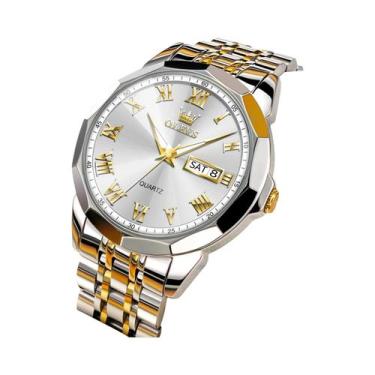 Imagem de Relógio De Pulso Masculino À Prova d'Água Em Aço Inoxidável OLEVS Reló