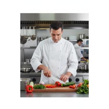 Imagem de Faca Profissional Açougueiro 12" Cortes Precisos Carne Peixe - Congrat