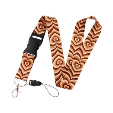 Imagem de Cordão De Pescoço Com Estampa De Borboleta E Lua, Suporte Para Crachá 