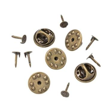 Imagem de 50 Peças De Fechos Redondos Para Crachás, Alfinetes De Lapela E Fechos