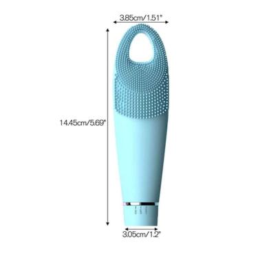 Imagem de Escova Limpeza Facial Massageador Anti-acne Esfoliante Beleza Azul