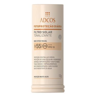 Imagem de Protetor Solar Base Stick Tonalizante FPS 55 Adcos Nude-Unissex