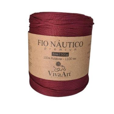 Imagem de Fio Náutico 3mm 500g Cor Marsala - Viva Art Armarinhos - Viva Art Arma
