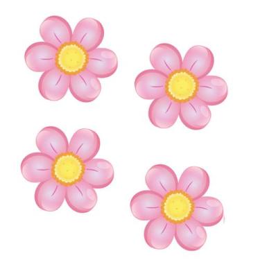 Imagem de Adesivos De Margaridas Para Parede Infantil Quarto Decoração Flor Bebê