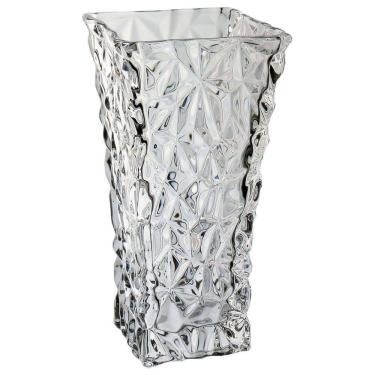 Imagem de VASO DECORATIVO ENFEITE PLANTA RETANGULAR VIDRO 29x15x15cm TRANSPARENTE