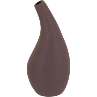 Imagem de VASO DECORATIVO ENFEITE PLANTA CERÂMICA 18x9x9cm MARROM