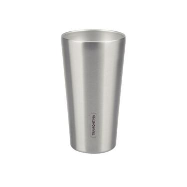Imagem de Copo Térmico Exata para Bebidas em Aço Inox com Parede Dupla e Isolamento a Vácuo para...