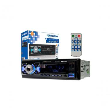 Imagem de Auto Rádio para Som Veicular RS-2714BR Plus Bluetooth com 2 USB Frontais Micro SD Auxil...