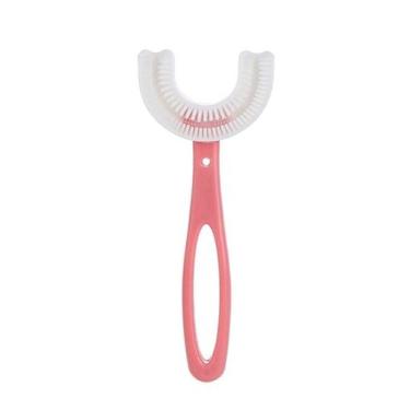 Imagem de Escova De Dente 360 formato U Silicone - T&D Jogos, Rosa, 6 anos