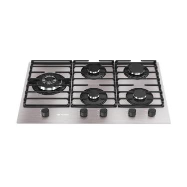 Imagem de Cooktop 5 Bocas a Gás Mueller com Mesa de Alumínio e Tripla Chama Bivo
